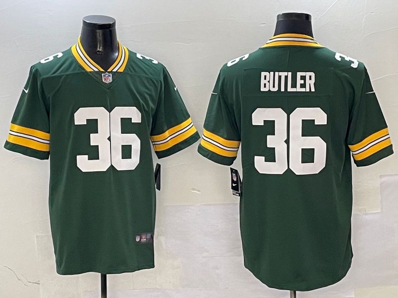 Men Green Bay Packers #36 Butler Green Second generation 2025 Nike Limited NFL Jersey style 2